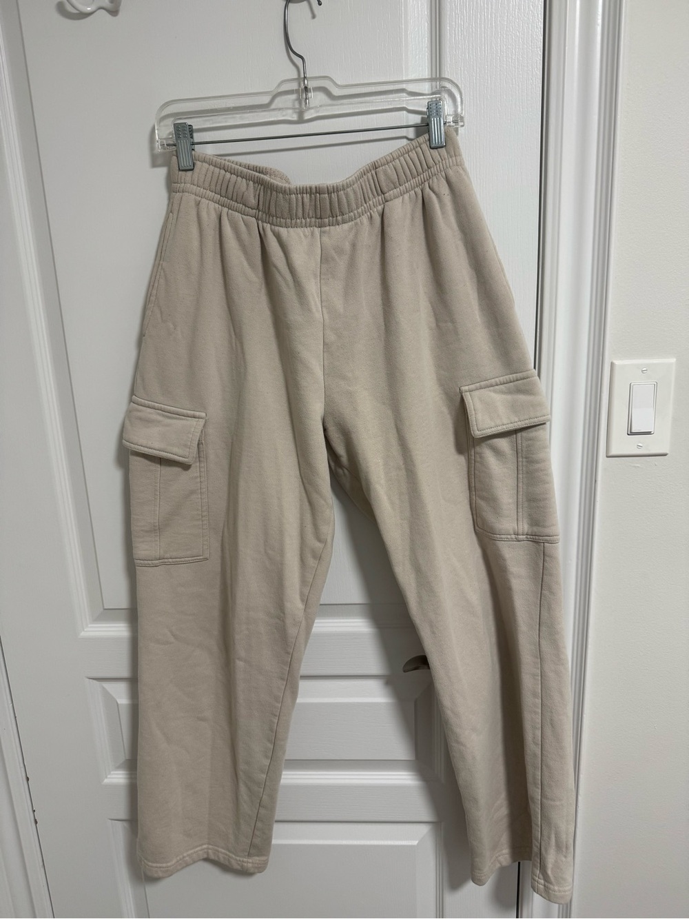 Garage Beige Cargo Sweatpants